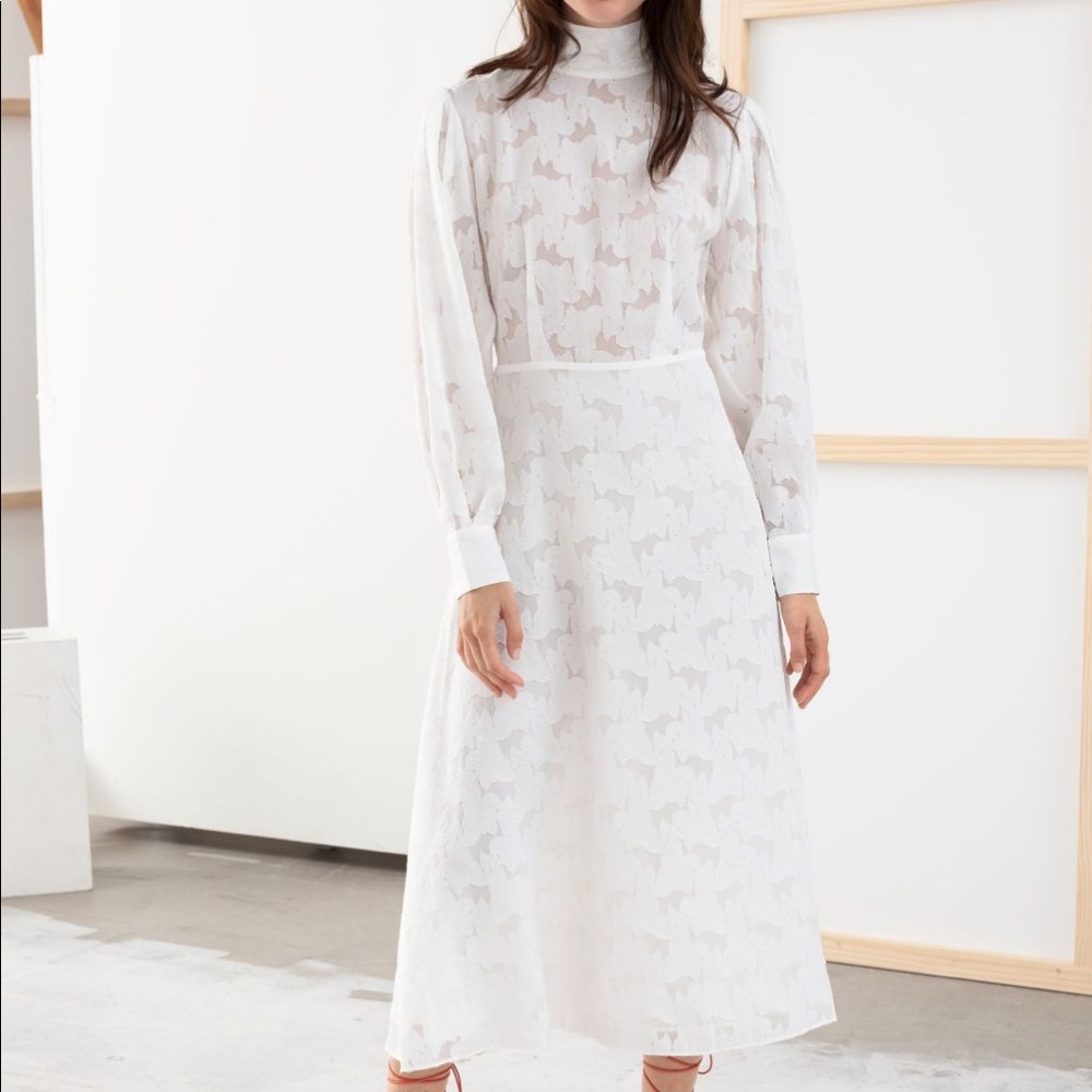 NWOT Jacquard Midi Dress